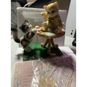 Calico Kittens "It Takes A Smart Cookie To Find The Milk" figurine 2002 Enesco